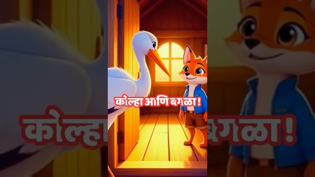 कोळी आणि बगळा: एक मजेदार कथा