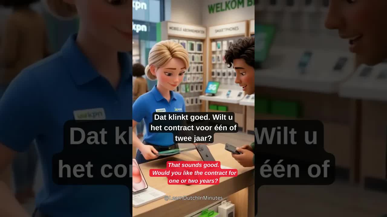 Telefoonabonnement afsluiten in de winkel