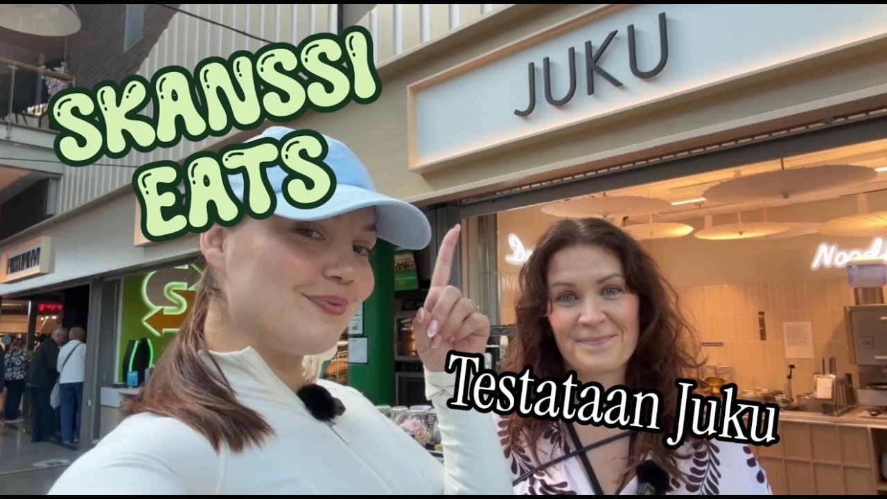 Maistellaan Jukun ramen ja dumplingseja Skanssissa