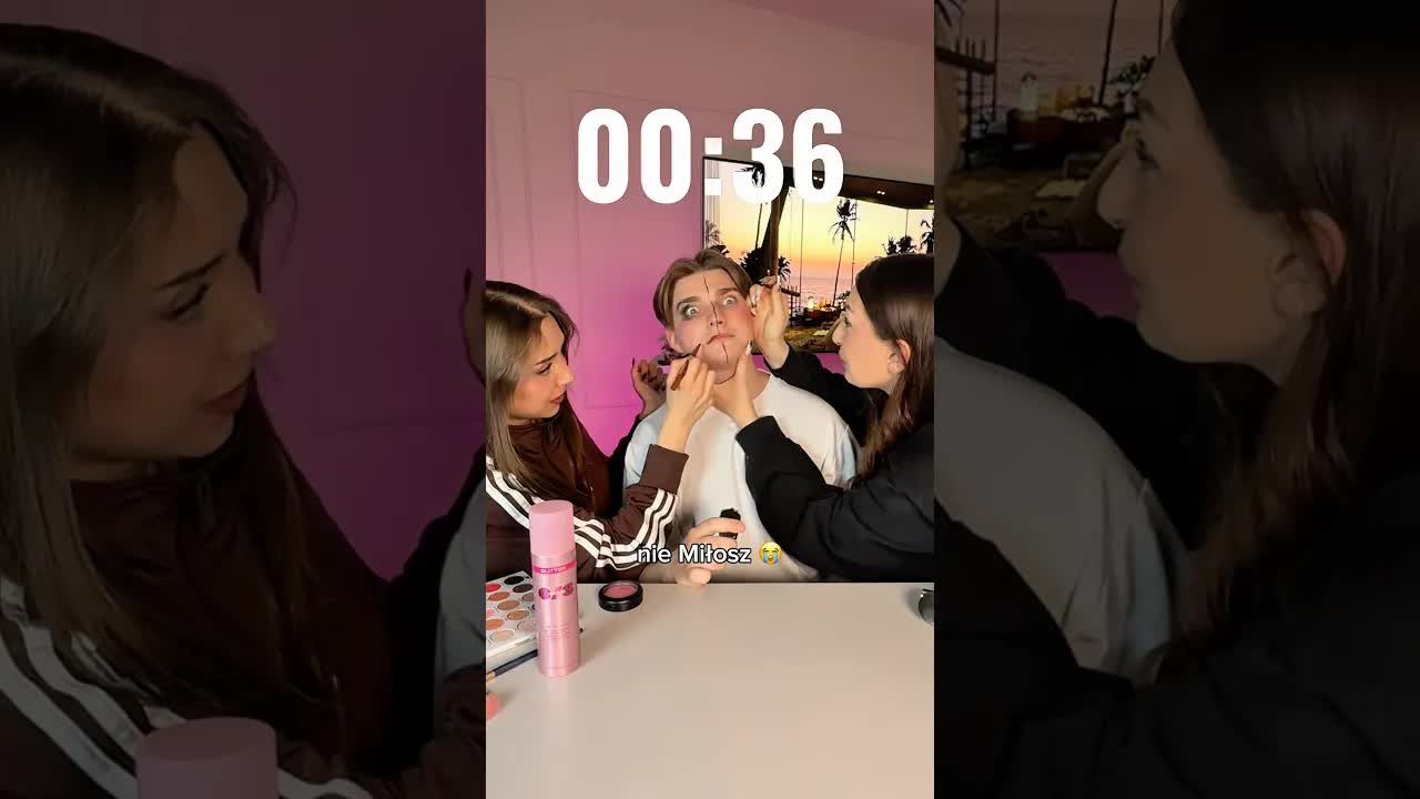 Kto zrobi lepszy makijaż w minucie?
