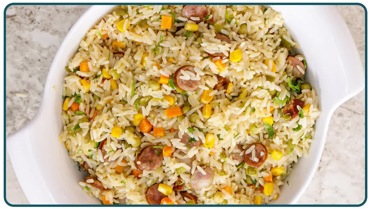 Como fazer arroz temperado fácil