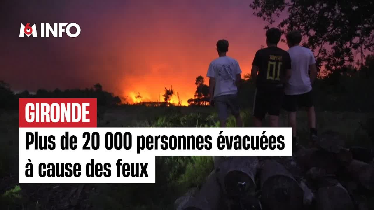 Incendie en Gironde : 20 000 personnes évacuées