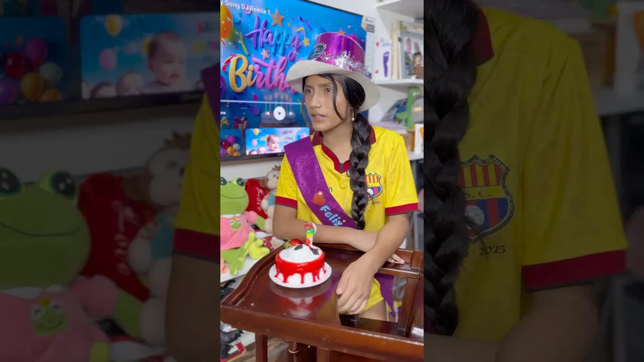 Niños pidiendo pastel de cumpleaños