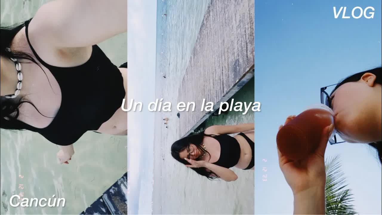 Un día en la playa en Cancún con Michelle Decont