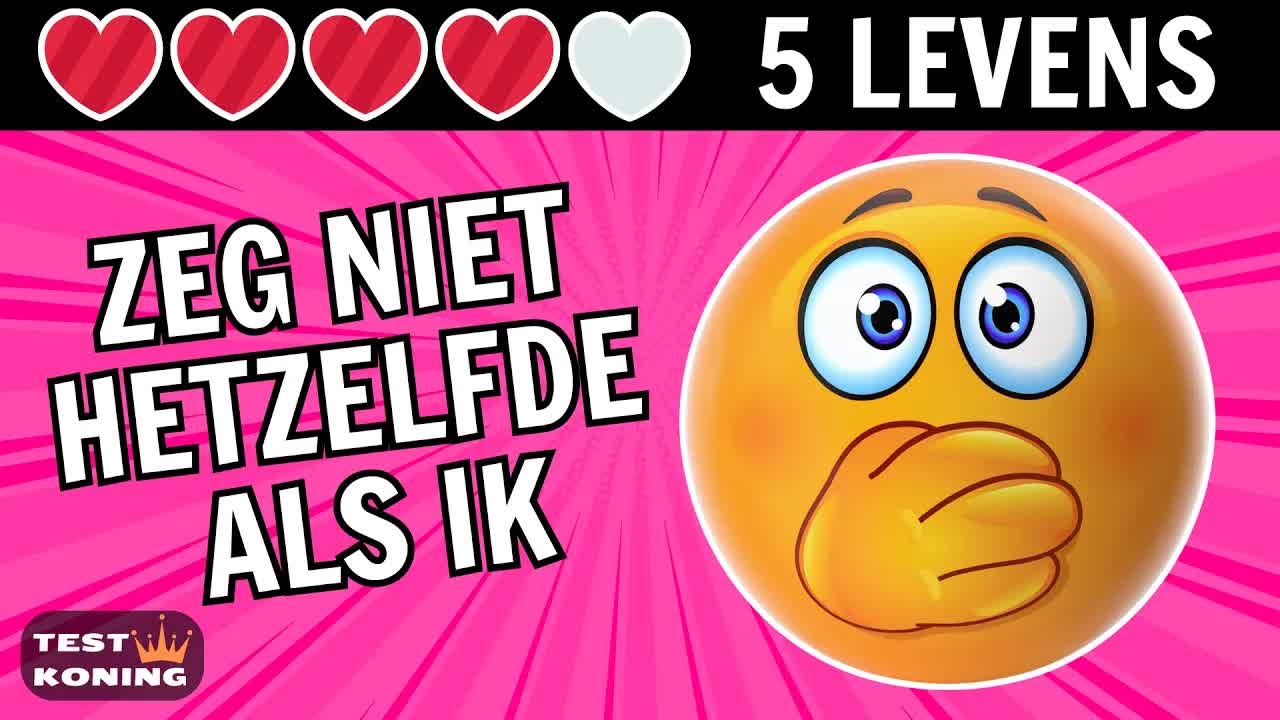 Zeg Niet Hetzelfde Als Ik – Challenge