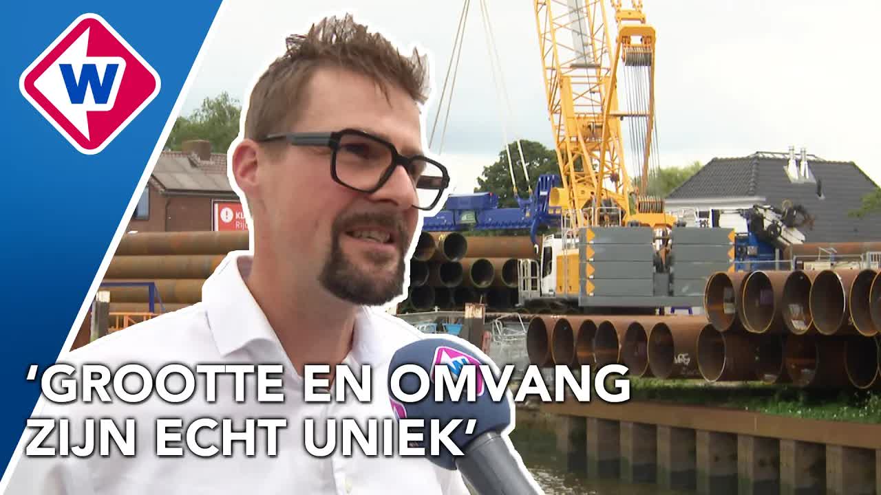 Dijkversterking met Japanse machine in volle gang