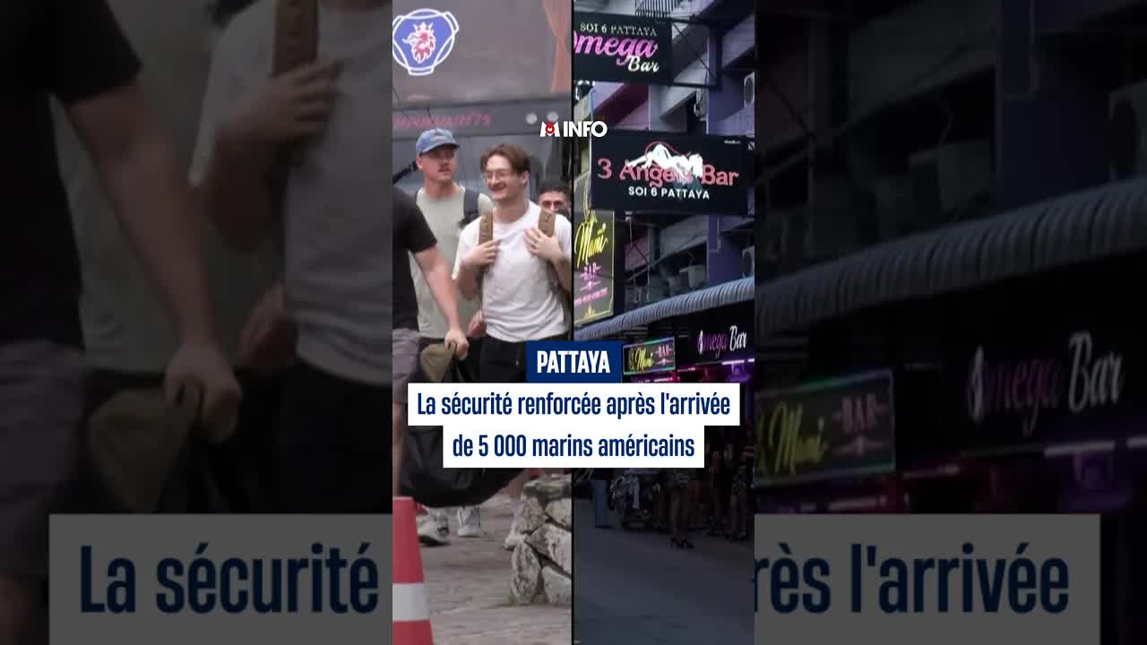 Arrivée de marins américains à Pattaya