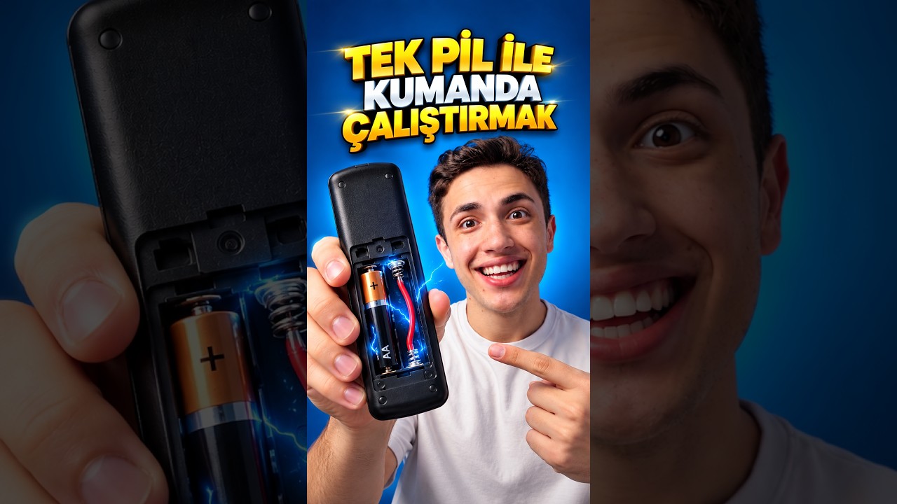 Klima Kumandasını Tek Pil ile Çalıştırma Hilesi