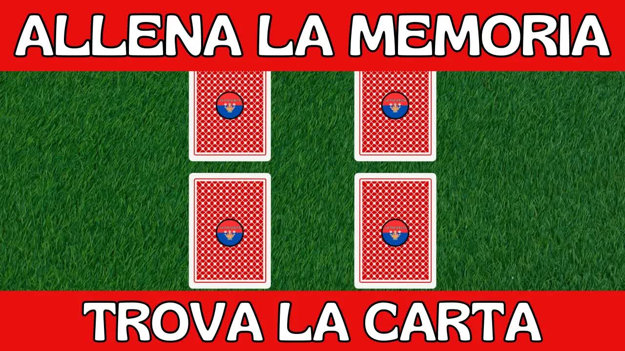 Test di memoria: trova la carta giusta