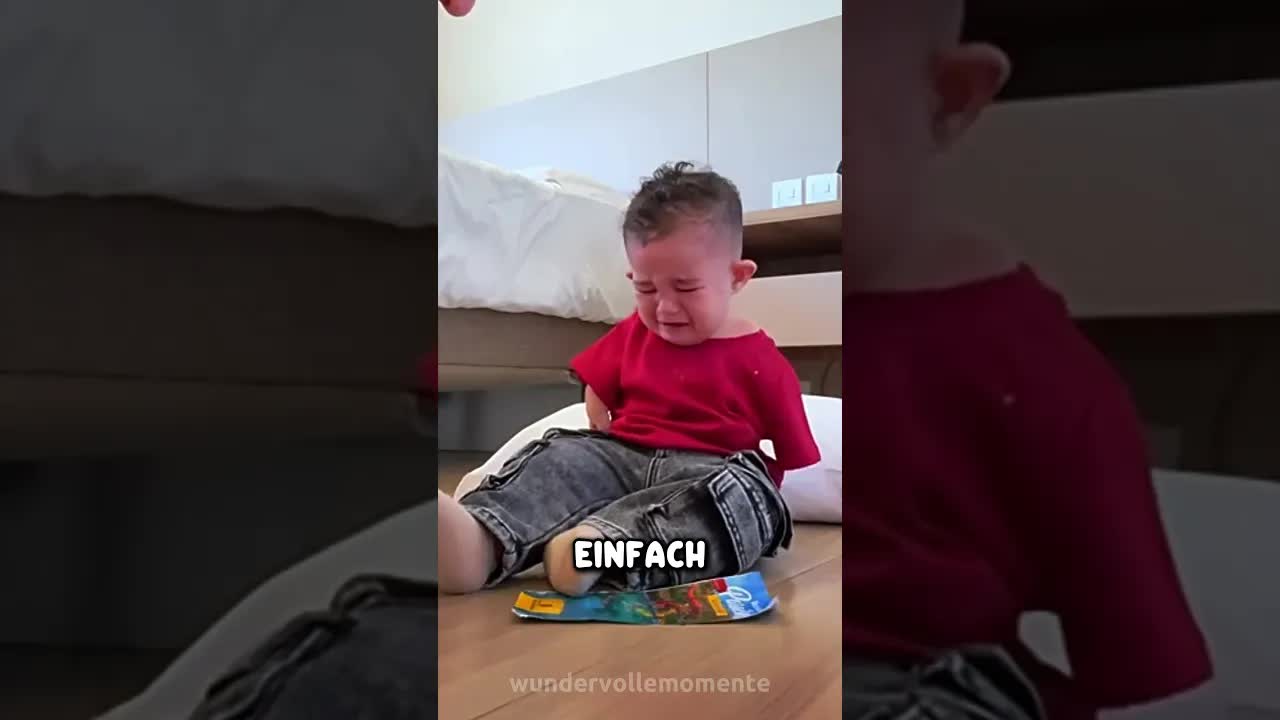 Ein Vater lehrt seinen Sohn, niemals aufzugeben