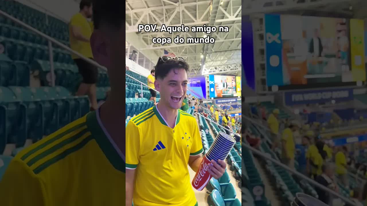 Pov do amigo na copa do mundo torcendo pro brasil