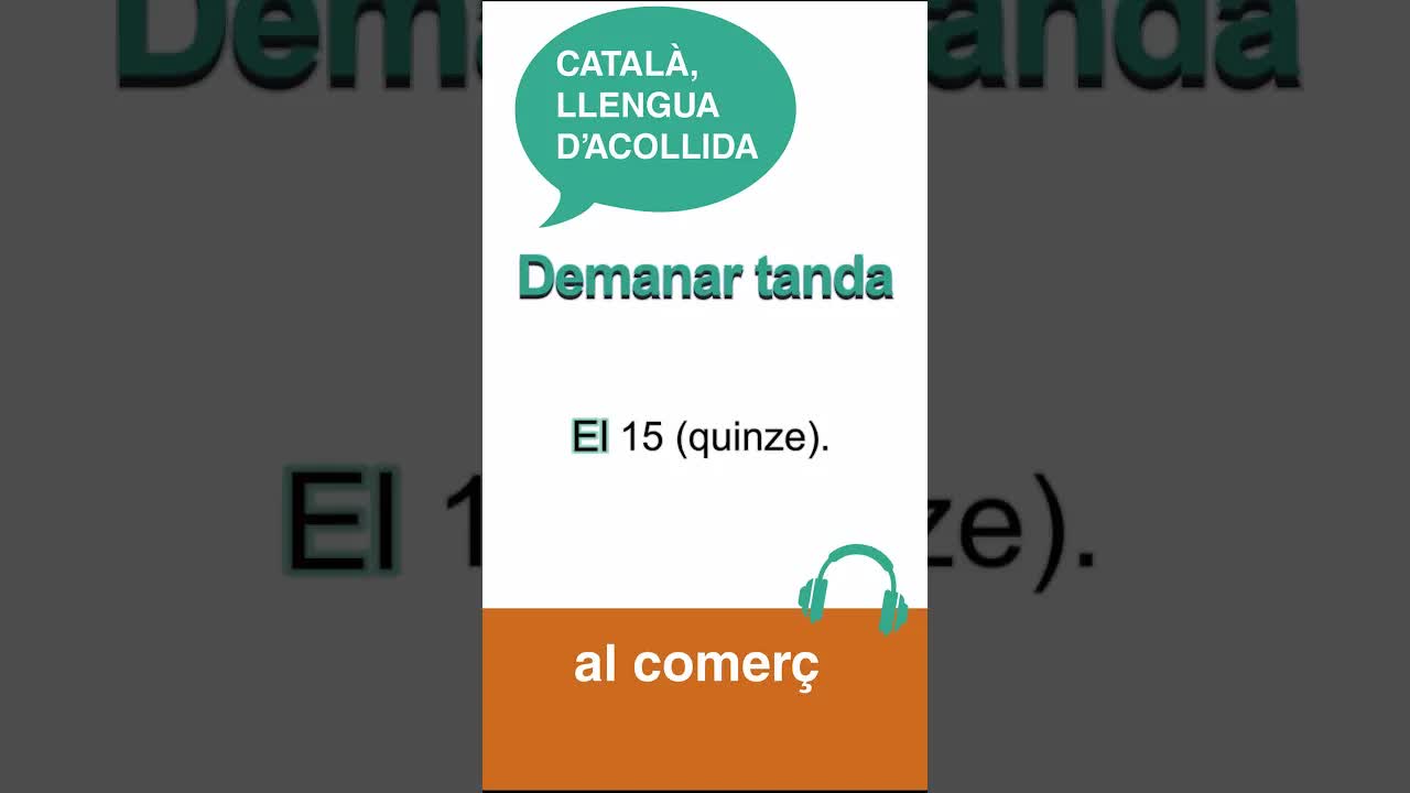 Diàlegs per aprendre català: Demanar tanda