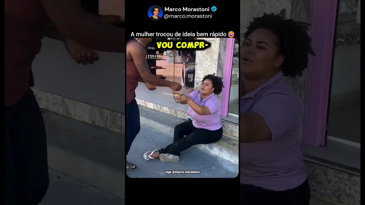 Ela trocando de ideia é genial