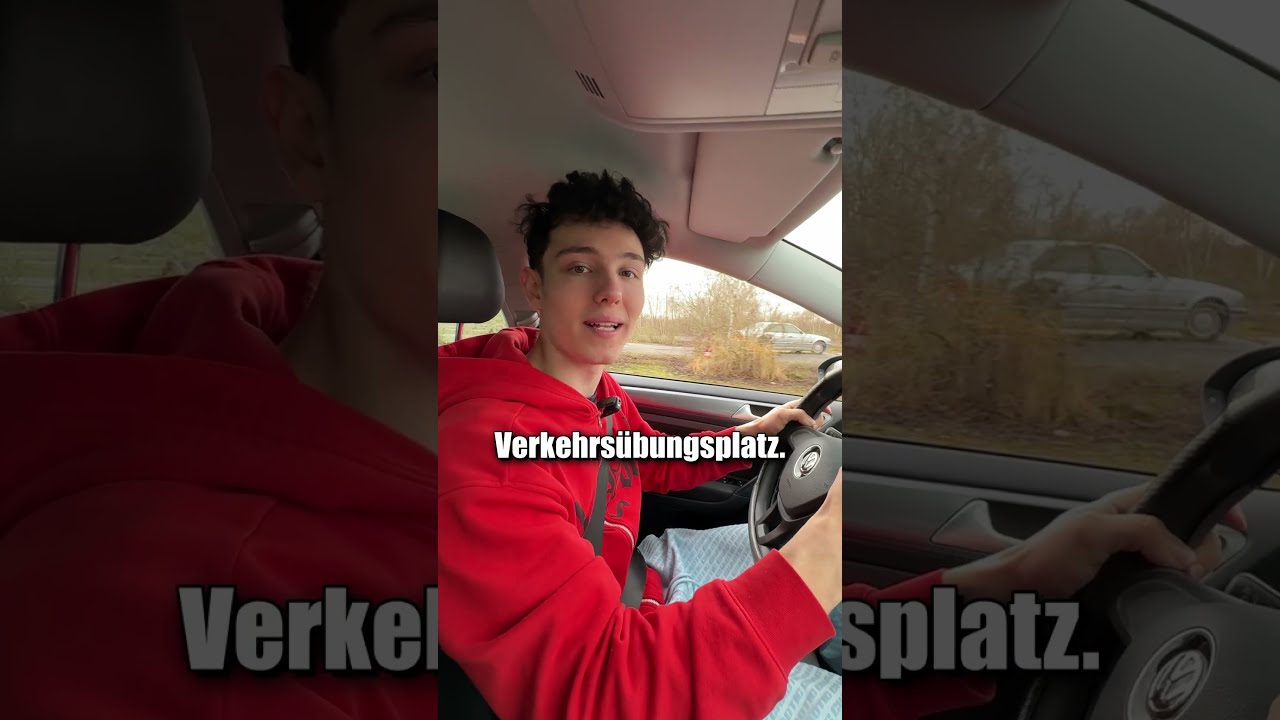 Mein erstes Mal Auto fahren auf dem Übungsplatz