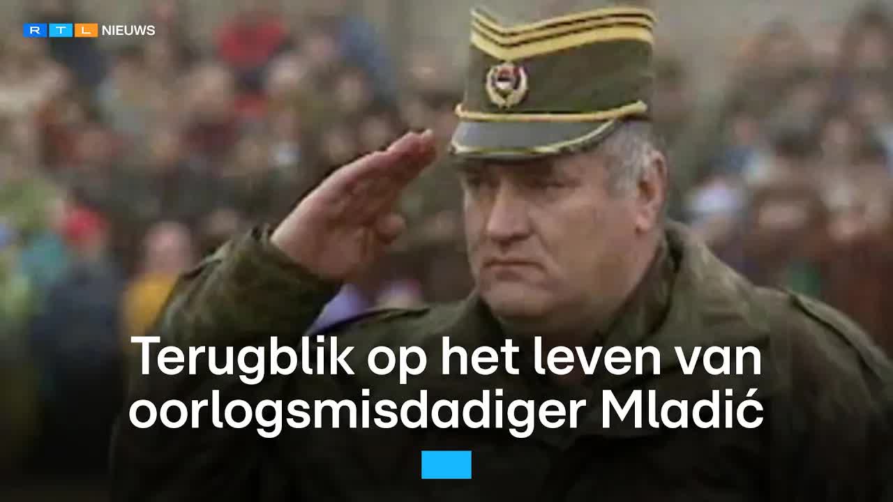 Ratko Mladić veroordeeld voor genocide in Bosnische oorlog