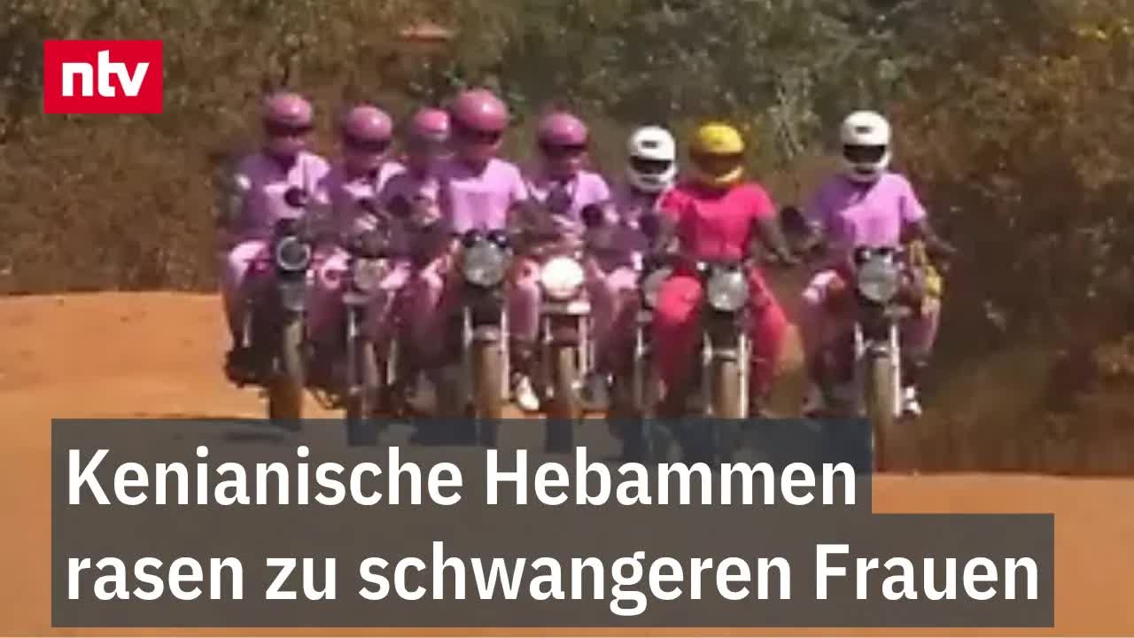Pink gekleidete Hebammen retten Leben in Kenia