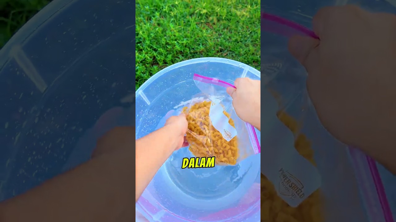 Cara Vakum Makaroni Dengan Air
