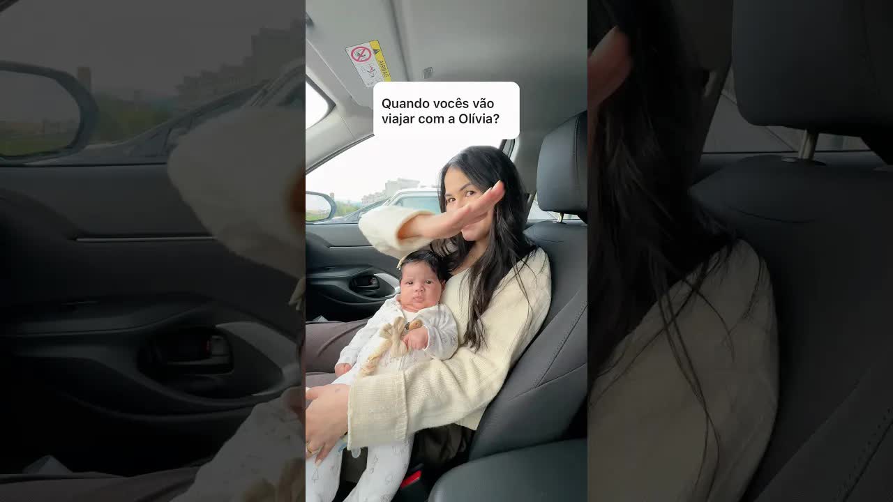 Primeira viagem da Olívia e consulta no pediatra