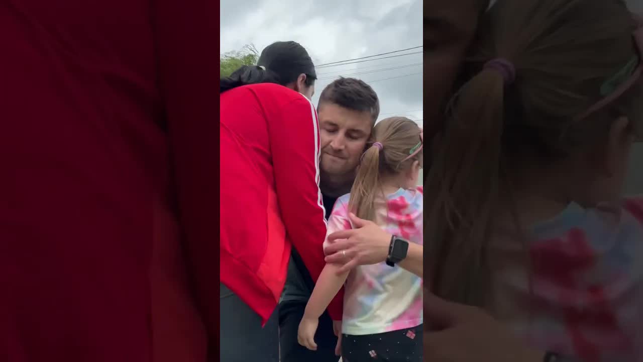 Adio de la tată: Moment emoționant