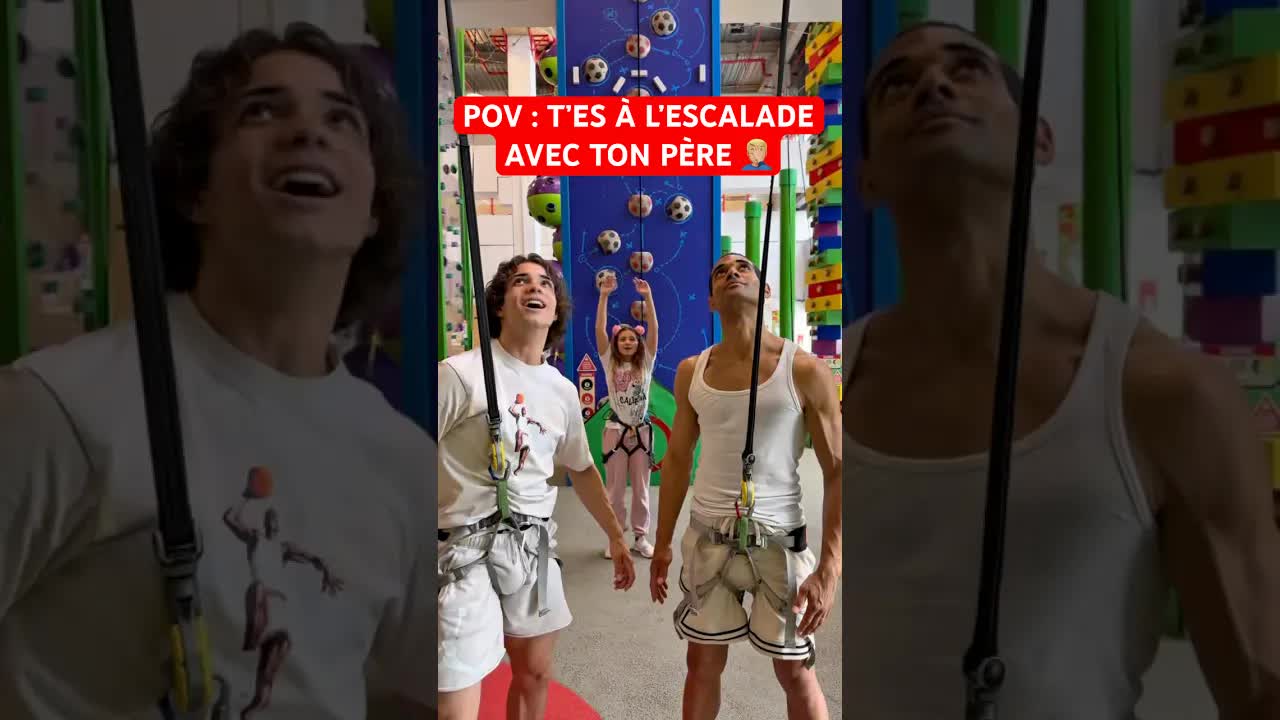 POV : Escalade avec son père