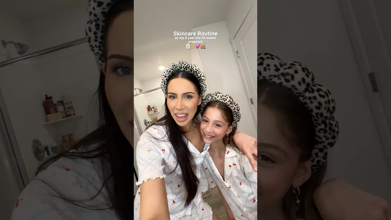 Mom And Daughter Nighttime Skincare Routine