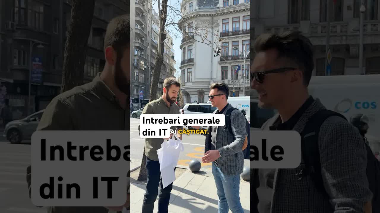 Oamenii răspund la întrebări IT pe stradă