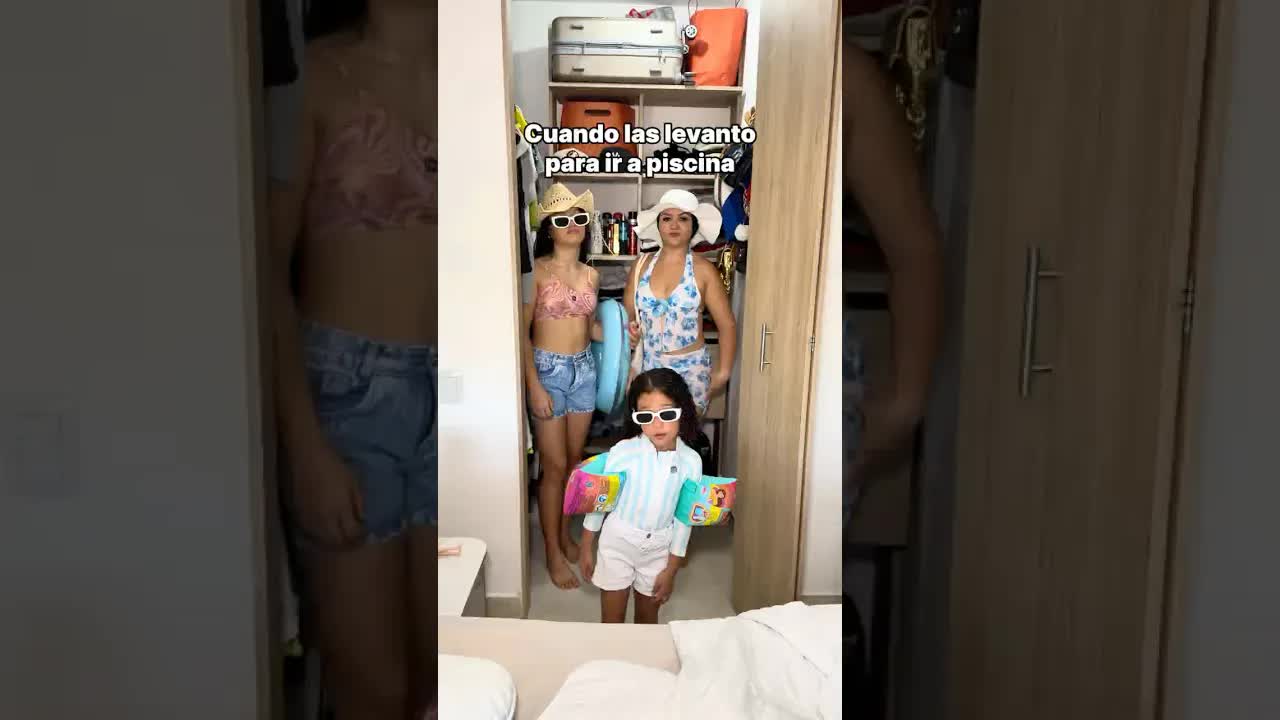 Nos vamos a la piscina, despiértense