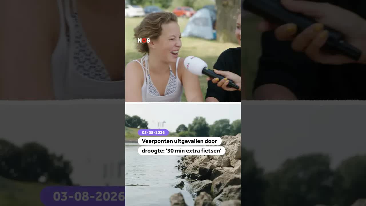 Veerponten uitgevallen door lage waterstanden