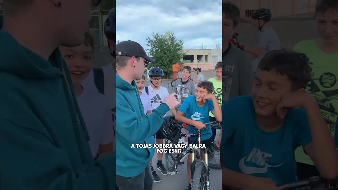 Attila és Gabi találós kérdés biciklivel