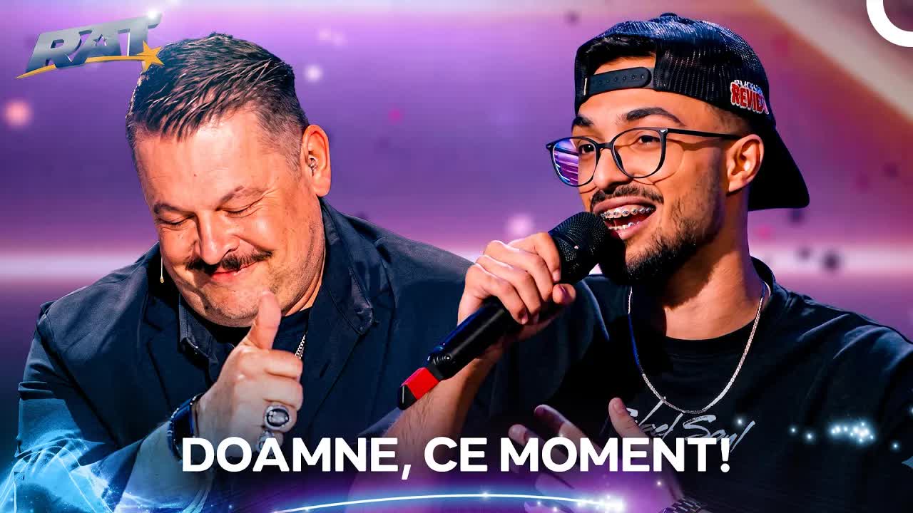 Roberto Bunea cântă un rap istoric la Românii au talent