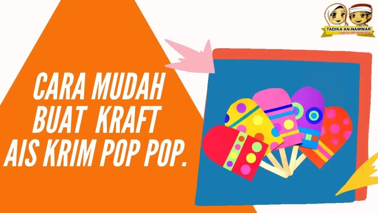 Cara Mudah Membuat Hiasan Aiskrim Kertas