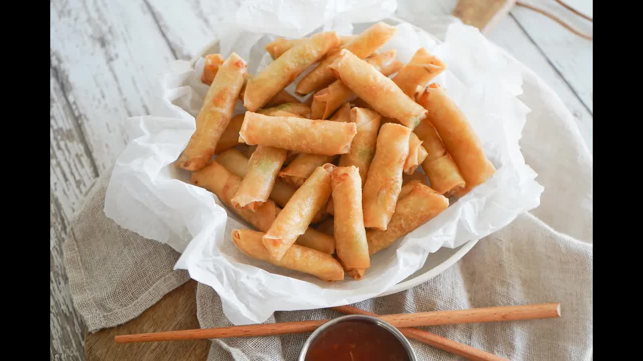 Mini forårsruller med grøntsagsfyld og frysetips