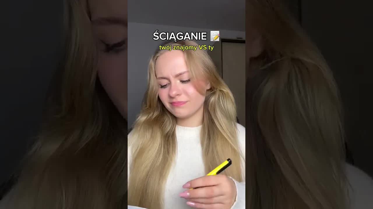 Szkoła: Ściąganie na sprawdzianie