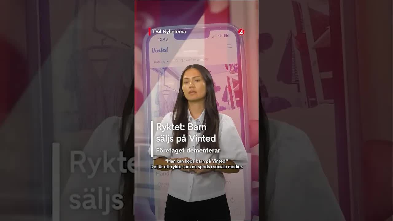 Rykte om barnförsäljning på Vinted