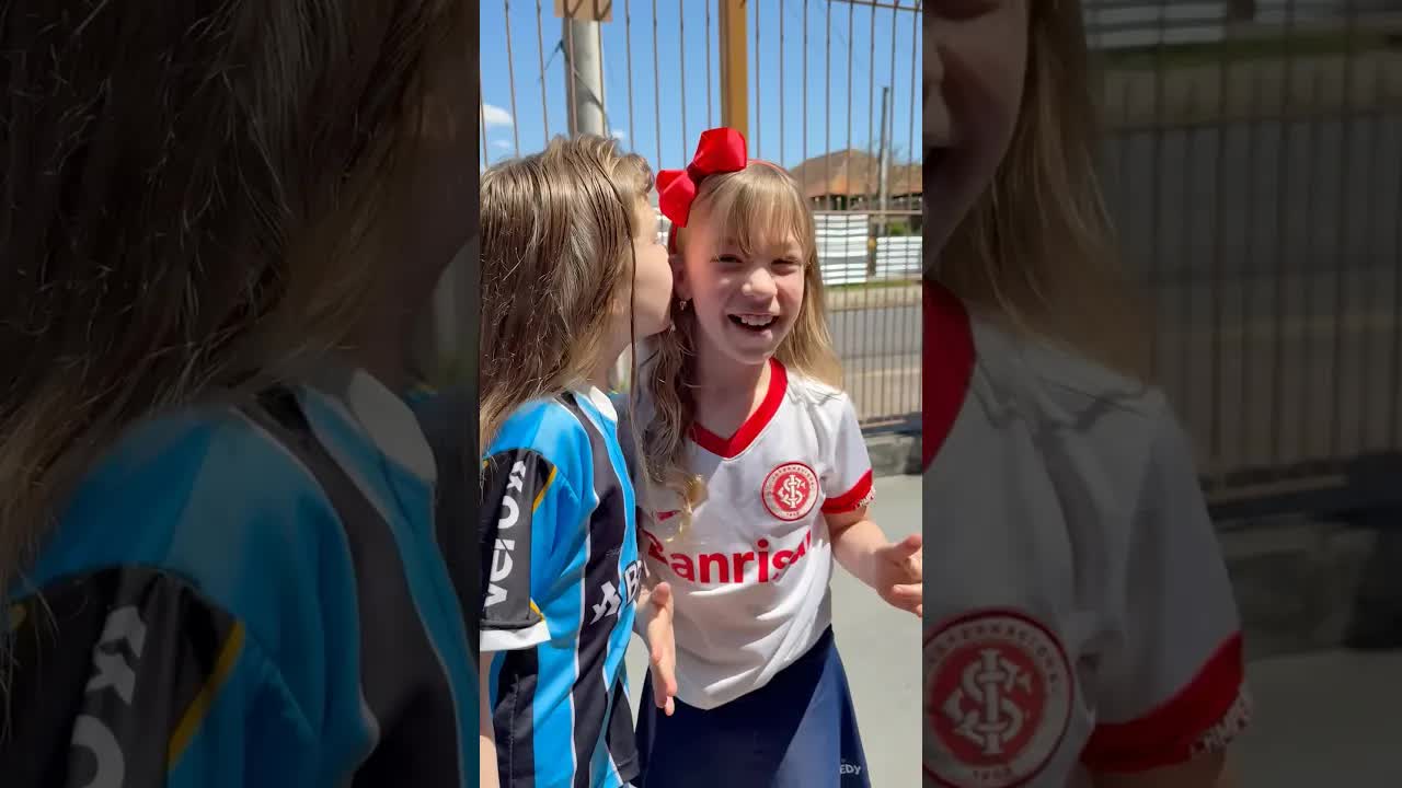 Surpresa emocionante para as amigas no Dia das Crianças