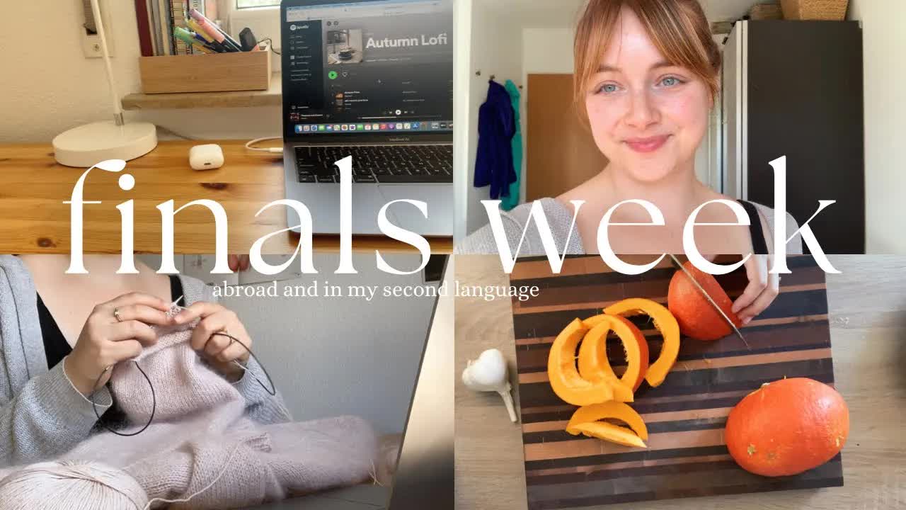 Studying For Finals Week In Germany Vlog