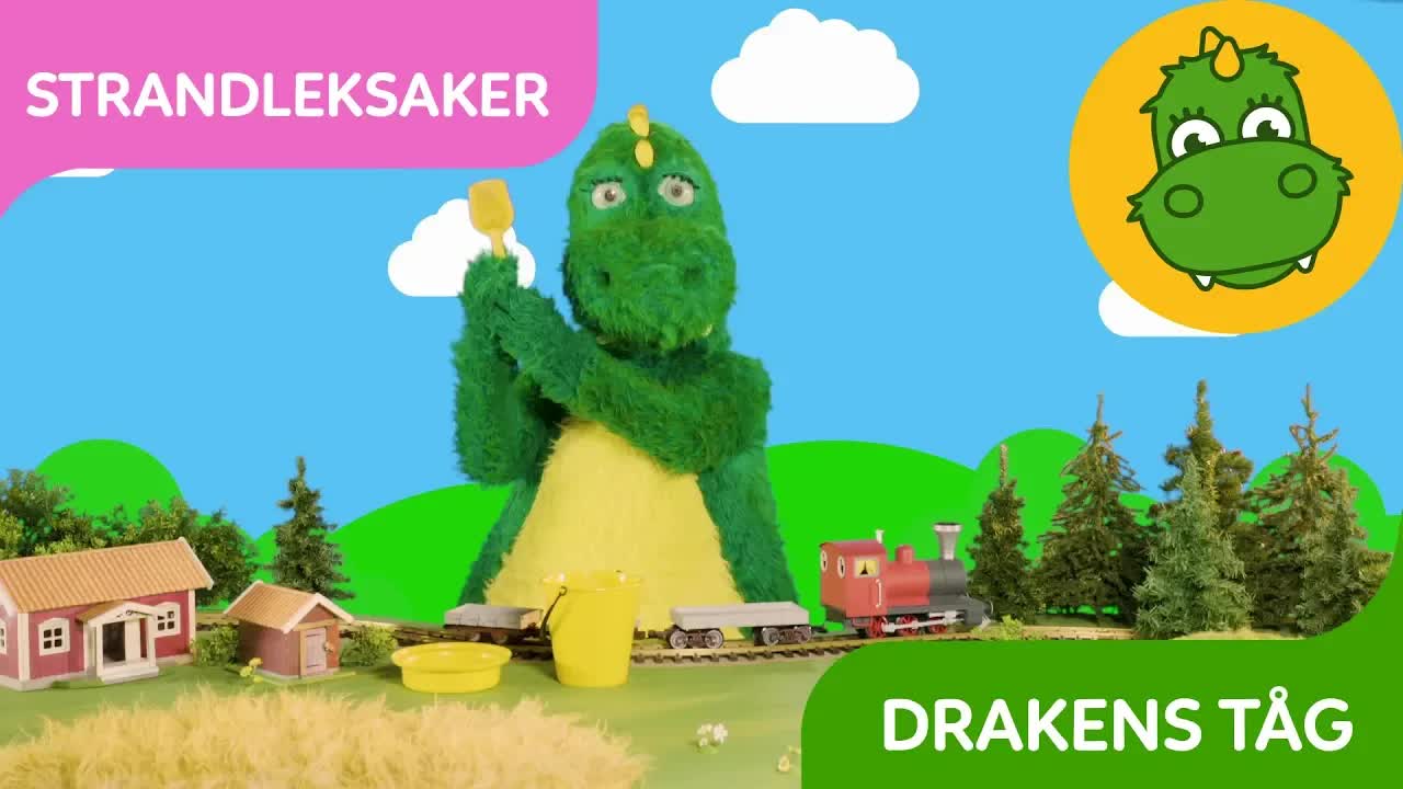 Drakens tåg och de gula strandleksakerna