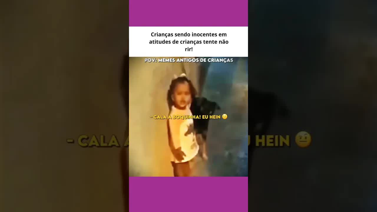 Criança reage a um 'bicho' com drama
