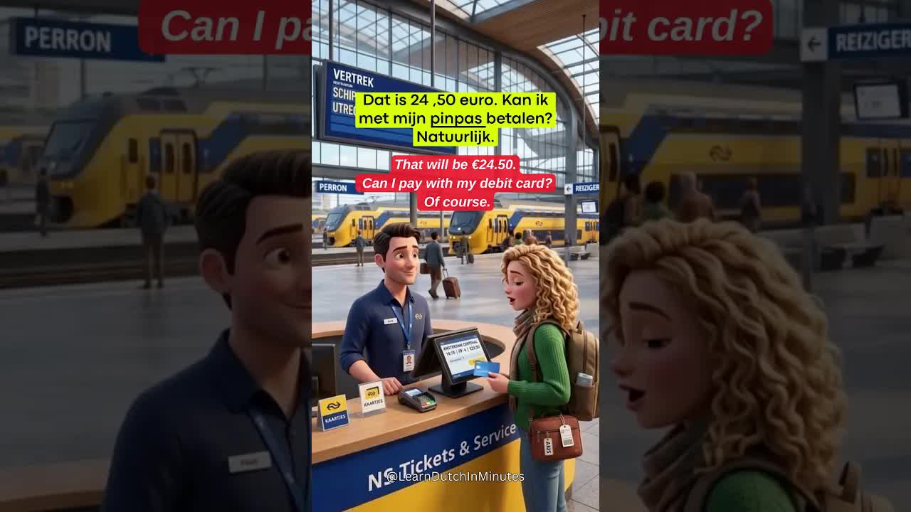 Een treinkaartje kopen aan het loket